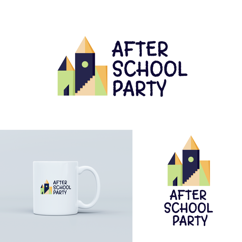 Multicolor logo with the title 'Logo for school'