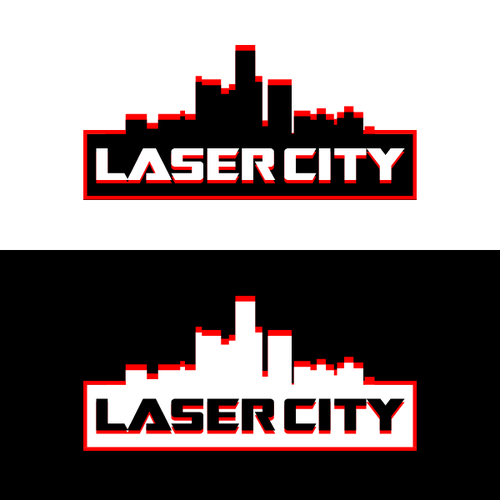 Laser design with the title 'Laser City'