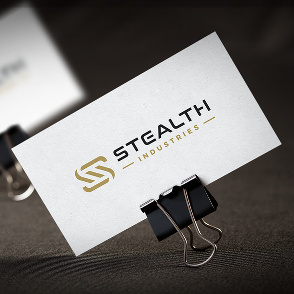 Heavy logo with the title 'Logo design for Stealth Industries'
