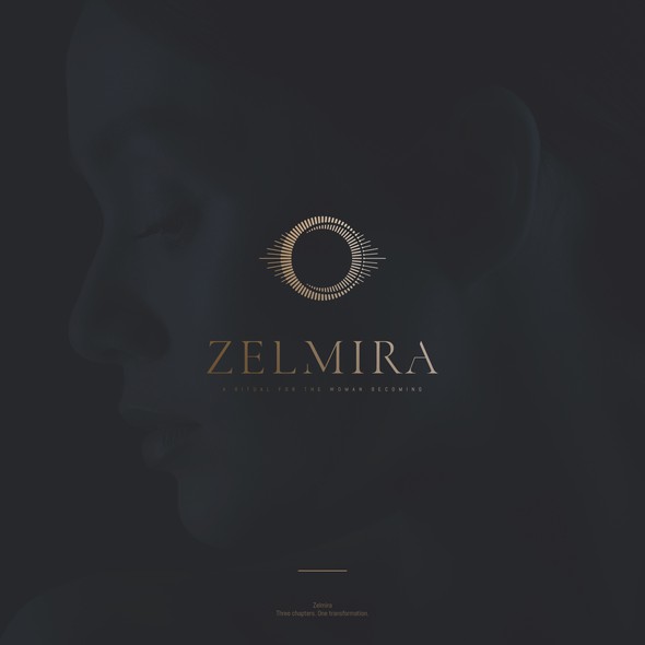 Moon design with the title 'A stunning logo for ZELMIRA. '