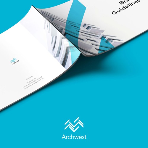 Tagline design with the title 'Brand guide for business'