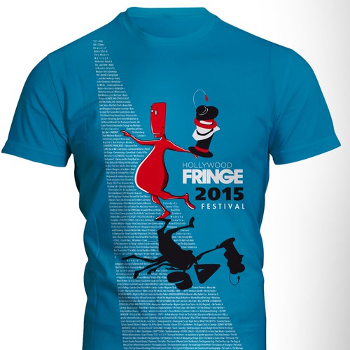 Festival t-shirt with the title 'T-shirt for Hollywood Fringe Festival 2015'