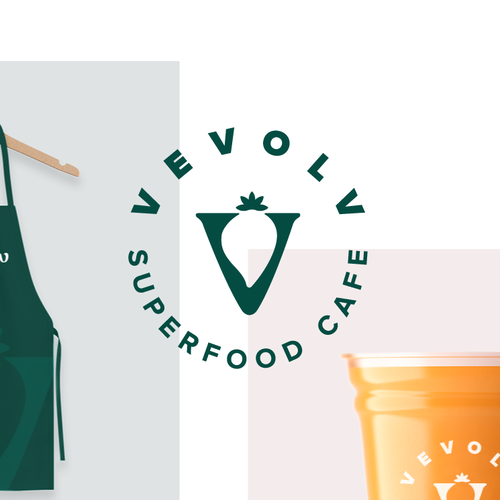 Health design with the title 'Superfood Cafe Logo'