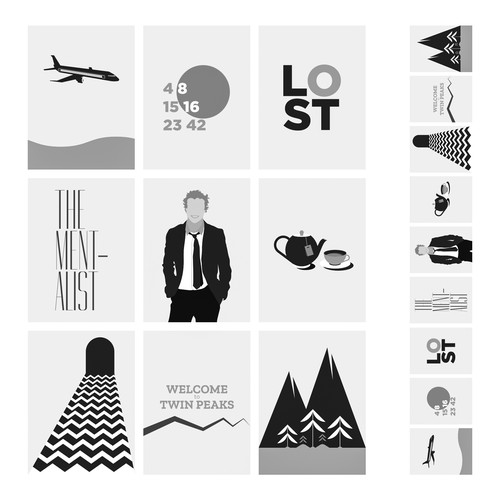 Minimal artwork with the title 'Card Illustrations'