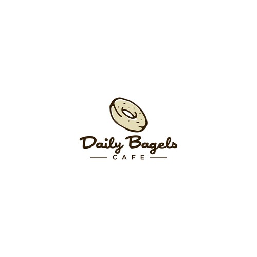 Pastry design with the title 'Logo Design for Bagel & Coffee Shop'