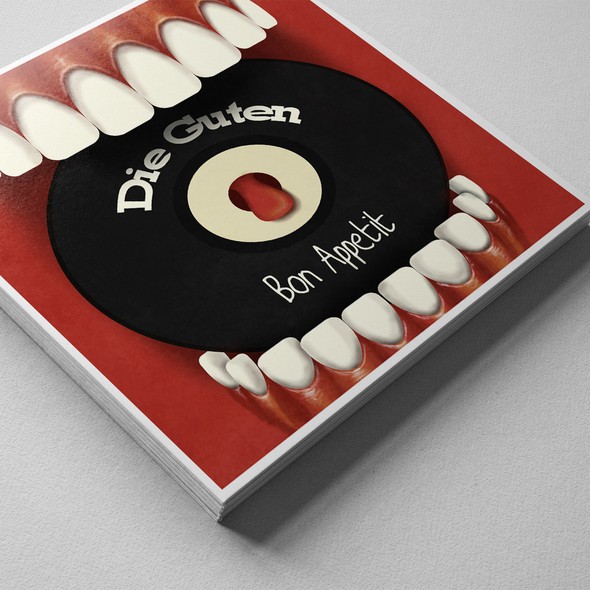 Vinyl record design with the title 'Vinyl cover design'