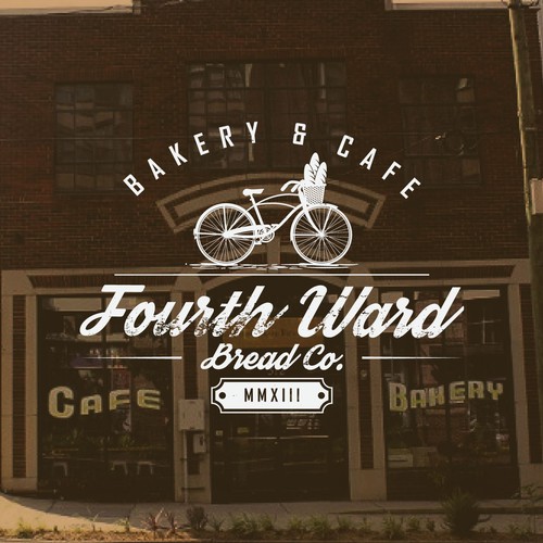 Cafe brand with the title 'bakery & cafe logo design'