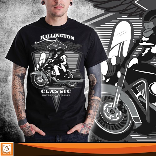Rally design with the title 'Bold t-shirt design for Motor Biker '