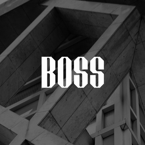 Engineering logo with the title 'Boss Concrete Logo Concept'