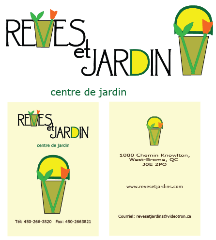 Vase design with the title 'REVES ET JARDIN'