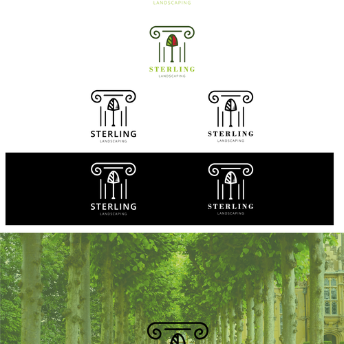Landscaping brand with the title 'Sterling'