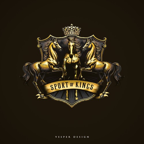 Horse design with the title 'Equine: Sport of Kings'