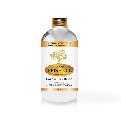 Logo packaging with the title 'Healthy Stone Living" Motto on the label is to be '