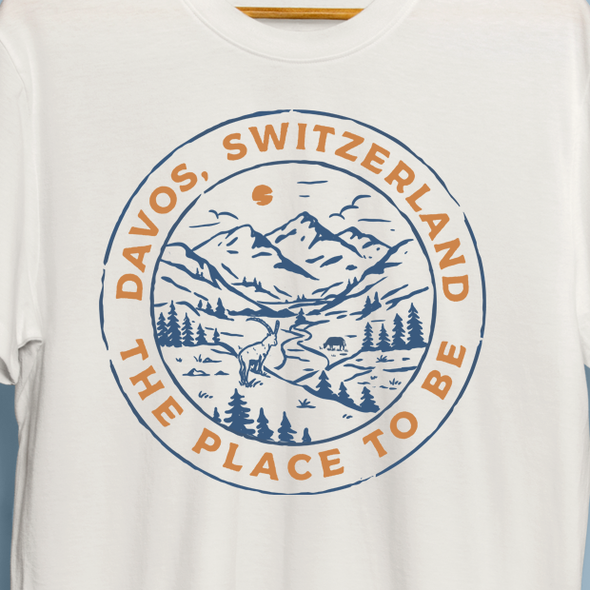 Adventure t-shirt with the title 'Camping outdoor mountains vintage t-shirt design'