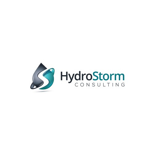 标题为“HydroStorm咨询公司需要一个新标志”的Hydro标志