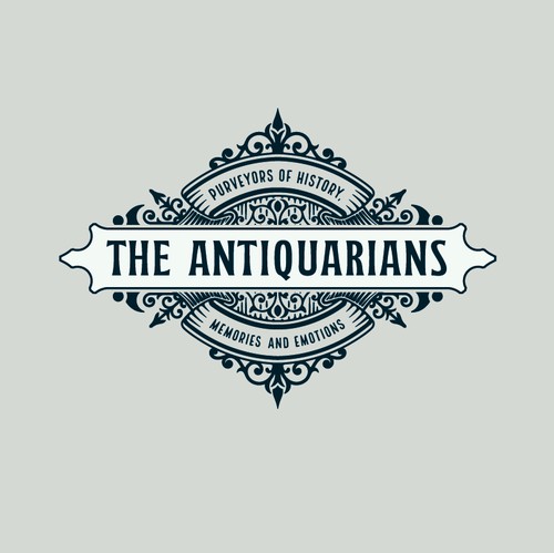 Antique logo with the title 'The Antiquarians'