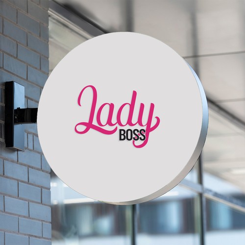 Lady logo with the title 'Lady Boss Logo Design'