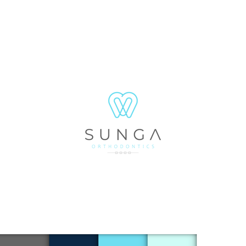 Dental brand with the title 'Sunga Logo Design'