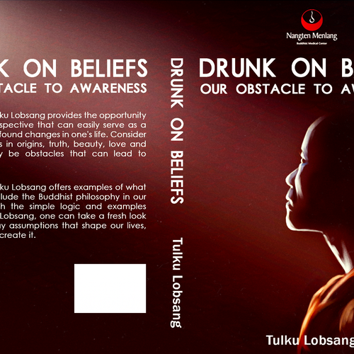 Monk design with the title 'Book cover'