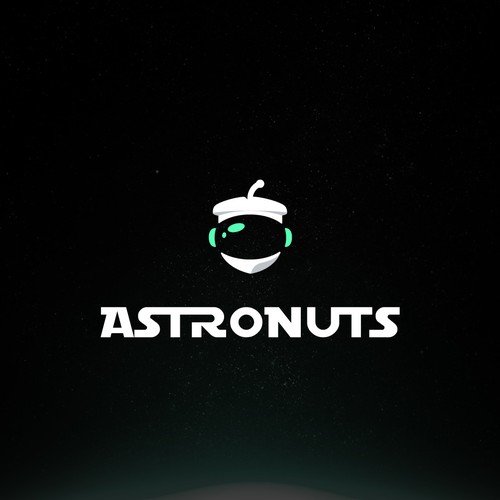 Cosmic logo with the title 'Logo concept for astronut.'