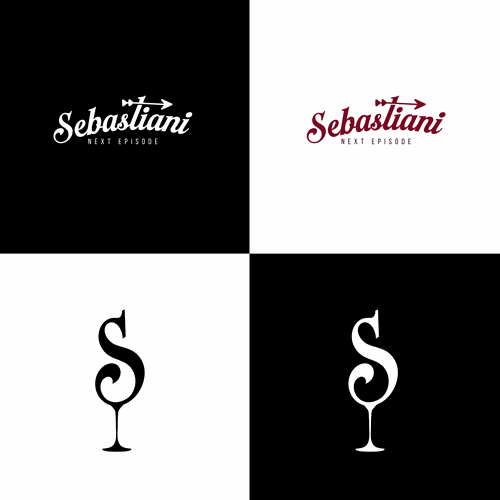 Wine bottle logo with the title 'Sebastiani – Next Episode LOGO'