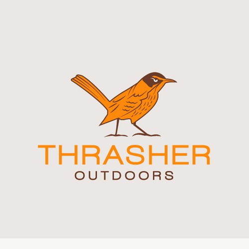 Ad logo with the title 'Thrasher Outdoors'