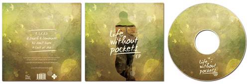 Branding illustration with the title 'Album art for Life without pockets EP'