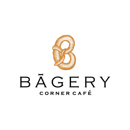 Pastry logo with the title 'Bagery'