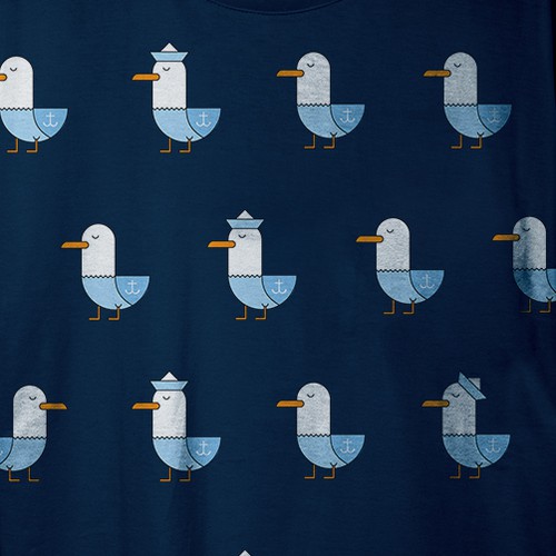 Seagull logo with the title 'Logo for clothes sales company'