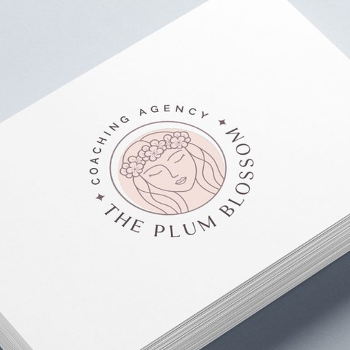 Bloom design with the title 'Logo for a coaching agency'
