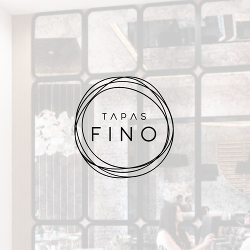 Abstract modern logo with the title 'Restaurant'