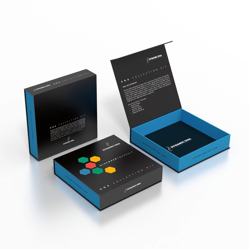 DNA design with the title 'The DNA Kit Challenge'