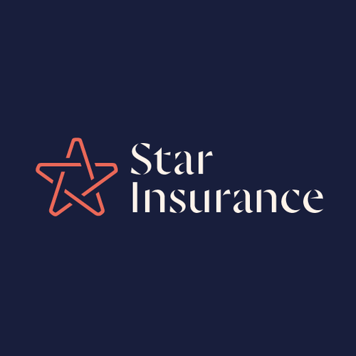 Insurance logo with the title 'Star Insurance Logo'