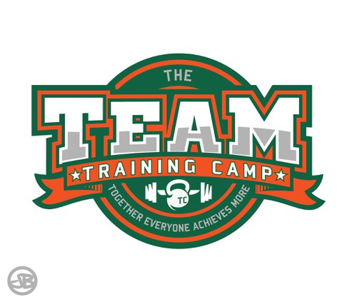 Weight loss logo with the title 'The Team Training Camp'