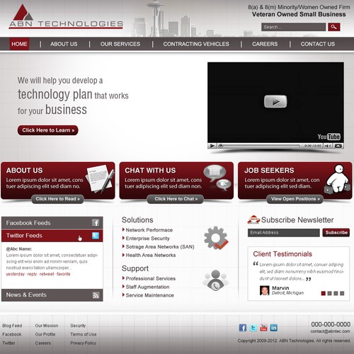 Service website with the title 'Business Website'