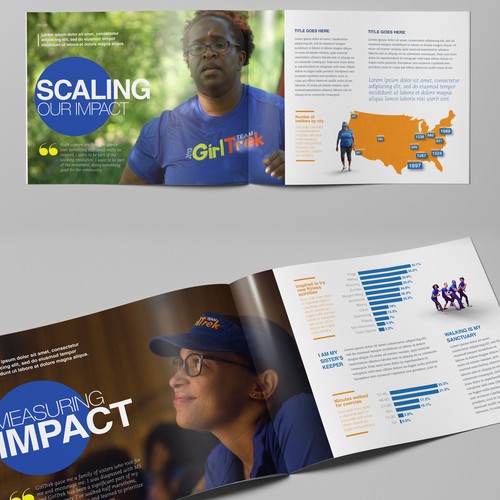 Catalogue design with the title 'Brochure design'