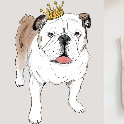 Bulldog design with the title 'English Bulldog'