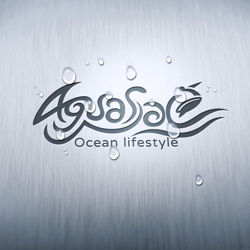 Surfboard design with the title 'Agua Salá needs a new logo'