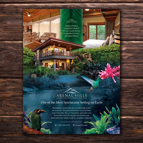 Magazine ad design with the title 'Magazine Full Page Ad'