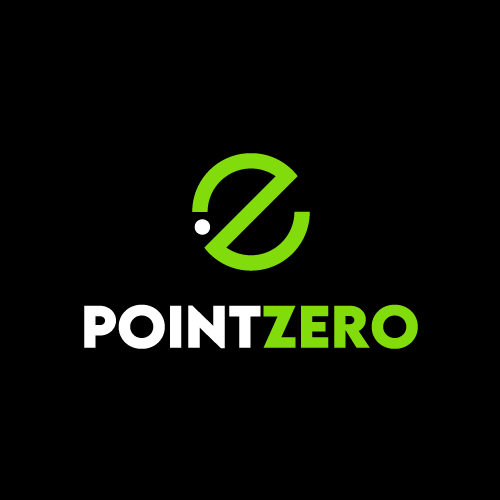 Point logo with the title 'Lettermark logo for clothing brand'