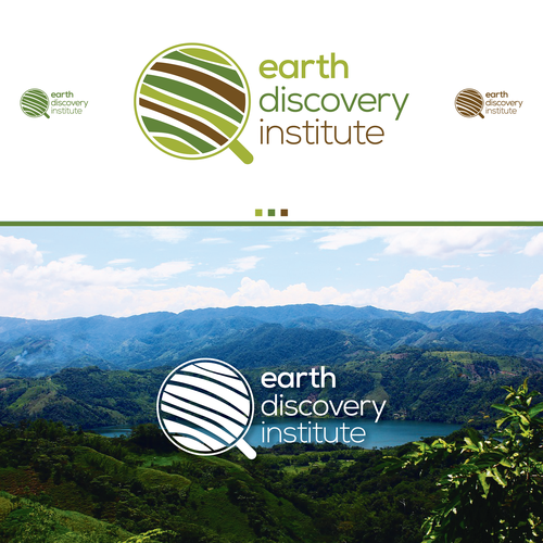 Earthy logo with the title 'Natural earthy logo concept'