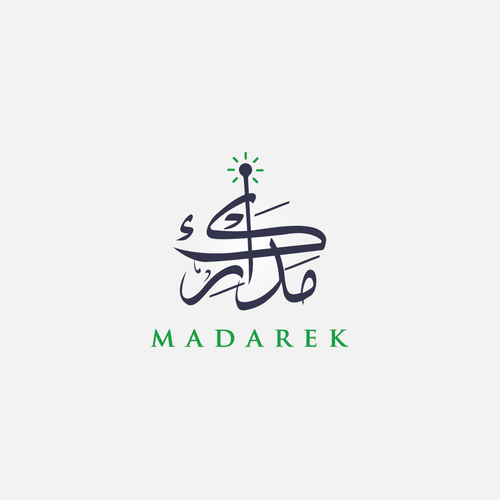 Lamp logo with the title 'MADAREK'