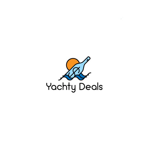 Yacht logo with the title 'Fun Logo for Maritime Deals'