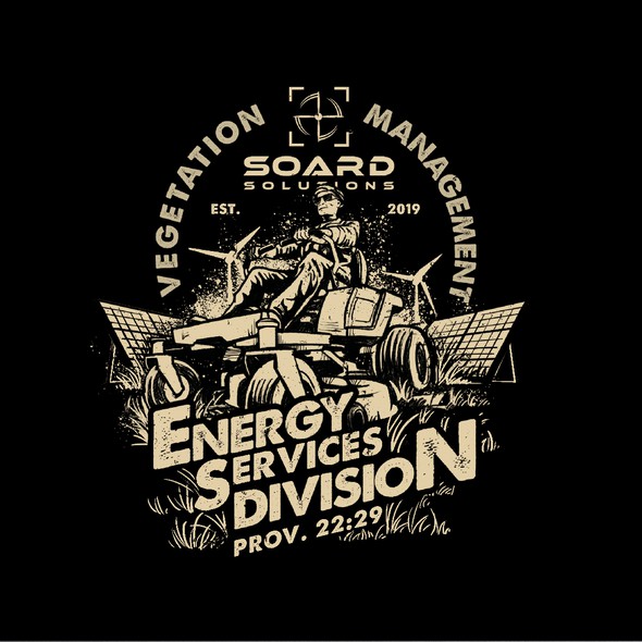 Environment t-shirt with the title 'energy division'