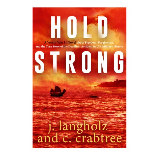 Historical book cover with the title 'Cover for a WWII novel'