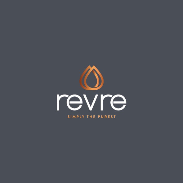 Essential oils logo with the title 'Minimalist logo for Revre'