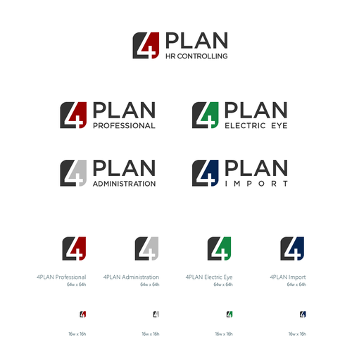 Window design with the title '4PLAN'