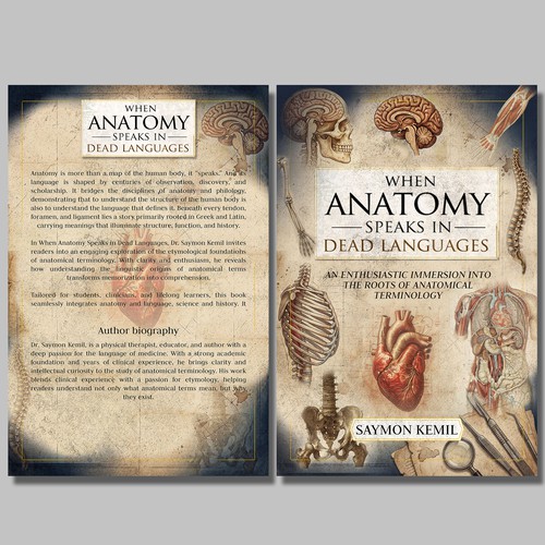 Medical book cover with the title 'When Anatomy Speaks in Dead Languages'
