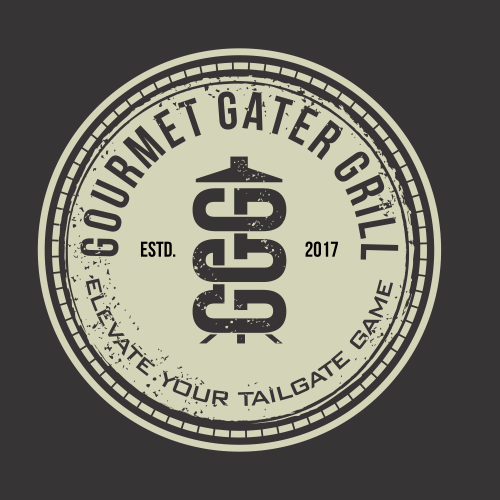 Grill design with the title 'Gourmet gater grill'