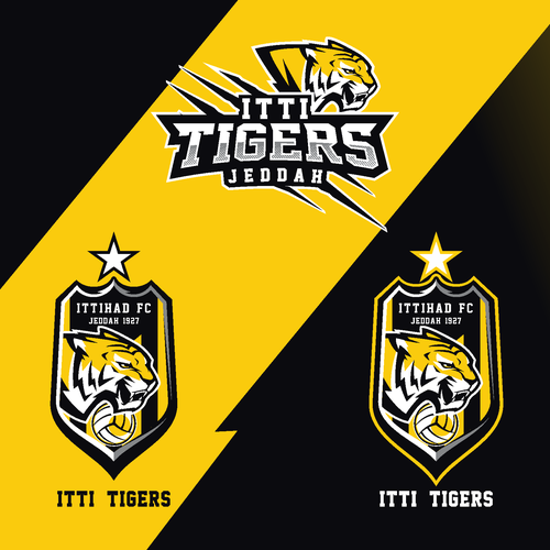 Tiger logo with the title 'Ittihad FC. Logo'